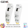 GEYA Contattore domestico a controllo manuale Contattore modulare tipo guida Din 2P 16A 20A 25A 2NO o 2NC 220V