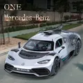 1:24 Mercedes Benz ONE Sports car High Simulation Diecast Metal Alloy Model car Sound Light Pull