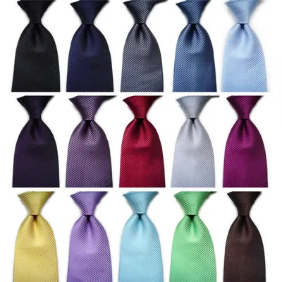 Uomo donna moda cravatte 2023 10CM 4 ''accessori da sposa Business cravatta di seta a righe solide