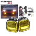 JDM fendinebbia per Honda Civic EK 1996 97 98 2 3 4DR fendinebbia lampada di guida con interruttore giallo chiaro