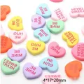 100/500/1000pcs Kawaii Hug Me Sweet Heart Resin Decor Flatback Cabochon Scrapbooking Fit Hair Bow