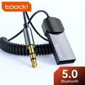 Toocki Bluetooth Car Receiver Aux Adapter USB a Jack da 3.5mm Wireless Car BT 5.0 Kit vivavoce per