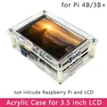 Custodia in acrilico Raspberry Pi 4 per display LCD touch screen da 3,5 pollici compatibile
