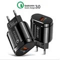 Quick Charge 3.0 24W Qualcomm QC 3.0 4.0 caricabatterie rapido USB caricabatterie portatile per