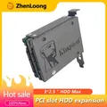 ZhenLoong PCIe/PCI Slot 2.5 "pollici Hard Disk staffa HDD a PC Case Chassis pannello posteriore copertura espansione SATA SSD adattatori in metallo