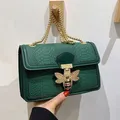 Borsa verde moda per donna 2023 borse a tracolla a tracolla di marca europea borse a tracolla in