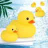 Bath Duck Toys Rubber Duck Family Squeak & Float Ducks Baby Shower Toy for Toddlers Boys Girls