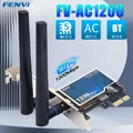 FENVI AC1200 PCI-E Adattatore Wireless Scheda di Rete Dual Band 2.4G/5GHz 802.11AC Per Bluetooth 4.0 Desktop Laptop Windows 7/8/10/11