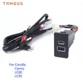 12V Quick Dual Port Charge USB QC3.0 Type-C PD Interface Socket caricabatteria da auto veloce per