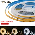 PAUTIX COB LED Strip Light ad alta densità 320 480 LED 12V/24V flessibile LED Strip Warm Nature Cool