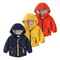 Ragazzi Primavera Autunno Cappotti Giacche per bambini Giacca a vento con cappuccio per bambini con tasca Capispalla per bambini con cerniera Vestiti per bambini 2-7 anni