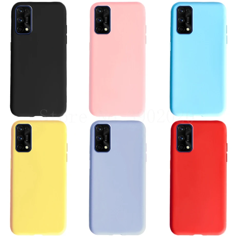 Per Oppo Realme 7 X7 7 Pro Custodia Candy Custodia in silicone antiurto per Oppo Realme 7 7 Pro X7 X7Pro Copertura completa Coque Paraurti