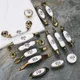 Maniglie per mobili in ceramica bronzo antico Manopole per cassetti in lega di zinco Maniglie per porte dell'armadio Morning Glory Maniglia per mobili europei