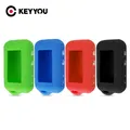 KEYYOU Custodia in silicone Chiave Cover per Starline E90 E63 E91 E61 E95 E66 E60 LCD Allarme auto bidirezionale Custodia remota Portachiavi Trasmettitore