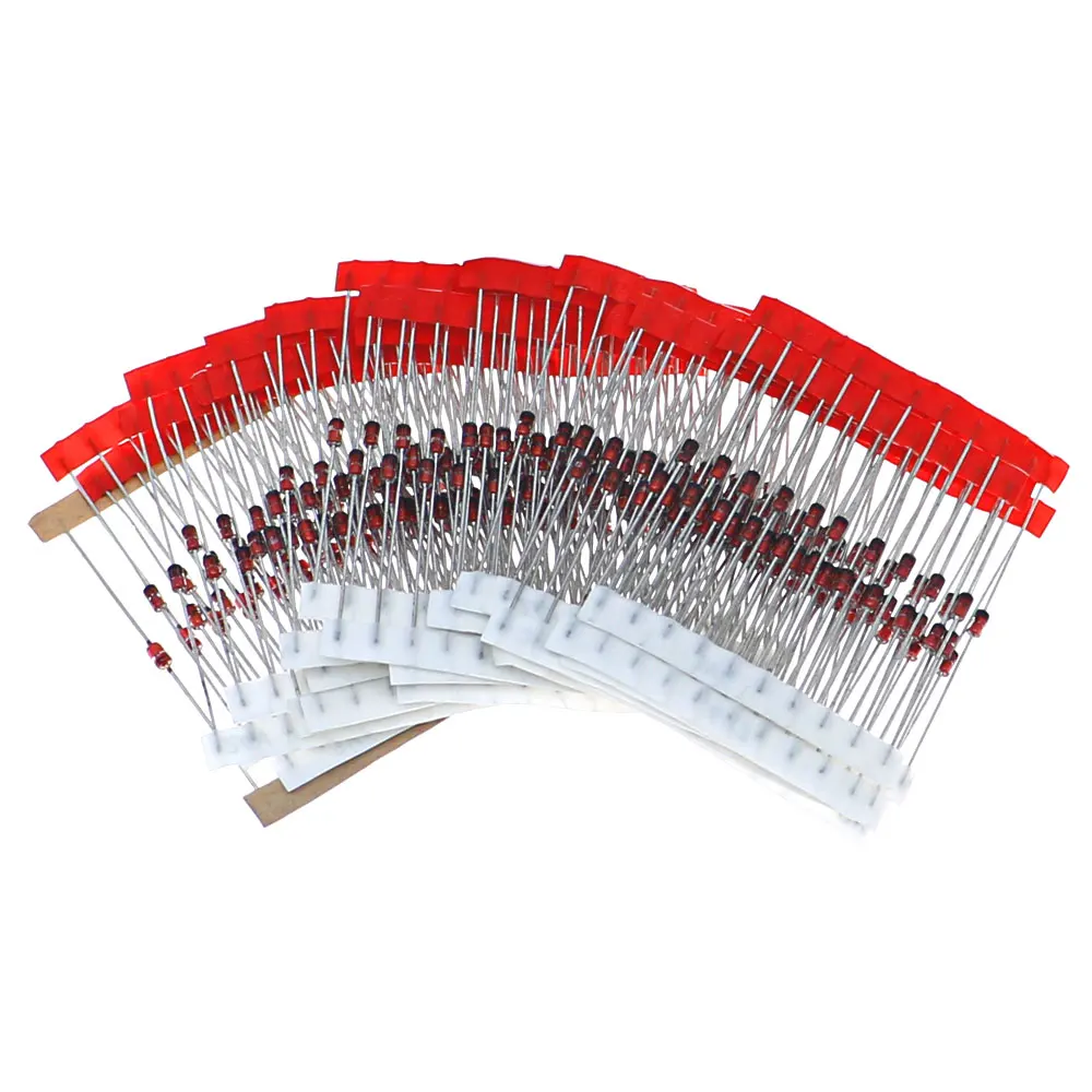 Set kit assortito diodi Zener DIP da 1 W (3,3 V 3,6 V 4,7 V 5,1 V 5,6 V 7,5 V 8,2 V 9,1 V 10 V 12 V 13 V 15 V 16 V 18 V 20 V 22 V 24 V 30 V 33 V 39 V)
