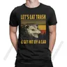 Let's Eat Trash Opossum Possum T-Shirt T-Shirt da uomo in puro cotone girocollo Get Hit By A Car Tee