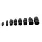 Connettore per tubo telescopico in plastica da 2 pezzi Dip Net Pole tubo telescopico Twist Clamp serratura fissa per Hobby all