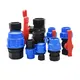 20/25/32/40/50/63mm Tubo PE Connettore rapido con 1/2 3/4 1 1.2 1.5 2 "Filettatura Gomito Acqua