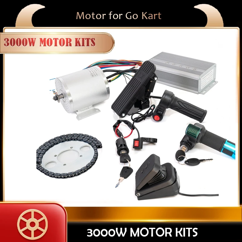 Kit di conversione Ebike 3000w motore Scooter elettrico 48V/72V BLDC motore Brushless kit ebike 3000w Controller acceleratore