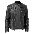 2023 primavera Casual moto Mens PU giacca Biker cappotti in pelle giacca a vento giacca in pelle