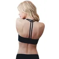 Intimo sportivo da donna Sexy reggiseno Yoga reggiseno Double-T posteriore senza fili poliestere