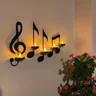 Candeliere musicale candeliere per le vacanze decorazione per la casa puntelli per la cena a lume