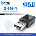 Ricevitore trasmettitore Audio Bluetooth 5.0 Mini USB Jack AUX da 3.5mm adattatore Bluetooth Wireless per musica Stereo per altoparlante per auto TV PC