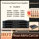Amplificatore di Potenza Audio Digitale Professionale a 4 Canali 4x1650w Preamplificatore Subwoofer DJ Audio Speaker Line Array AMP Amplificatore di Suono a 1U Sistema di Elaborazione delle