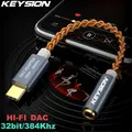KEYSION HIFI DAC amplificatore per auricolari USB tipo C a 3.5mm Jack per cuffie adattatore audio 32bit 384kHz decodificatore digitale convertitore AUX