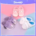 Sanrio Kulomi Cinnamoroll pantofole in peluche pantofole in cotone donna inverno Indoor Home comode