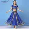 Nuovo Costume di danza del ventre Bollywood indiano Set Sari Bollywood Outfit egitto danza del