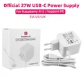 Alimentatore ufficiale Raspberry Pi 27W USB-C 5.1V 5A compatibile per la ricarica PD Spina EU US UK per Raspberry Pi 5