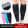 1PC compressione manica polpaccio pallacanestro pallavolo uomo supporto polpaccio elastico corsa