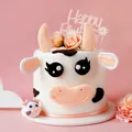 Farm Cow tema festa di compleanno festa di animali mucca Decor Cake Topper arredamento articolo