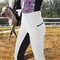 Pantaloni da equitazione versatili a vita alta nona lunghezza equitazione campeggio pantaloni da