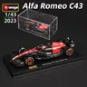 Bburago 1:43 2023 Alfa Romeo F1 Team palo C43 77 # Valtteri Bottas lega Car Die Cast Model