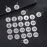 10PCS Stainless Steel 30mm Round Number Labels Hollow Out Number Plates Signs Hangtags For Keys