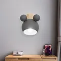 Lampada da parete nordica Topolino Lampada da parete per camera da letto Lampada da parete per studio Applique murale Lampada da parete per camera dei bambini semplice e adorabile