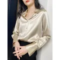 Blusas mujer de moda 2022 summer Top camicie da donna femminili camicie da donna bianche camicette Top camicetta da donna elegante in seta a maniche lunghe