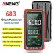 ANENG 683 Multimetro digitale intelligente Touch Screen 6000 Conti AC/DC Amperometro Voltmetro Ricaricabile Ohm Diodo NCV Multimetro Tester