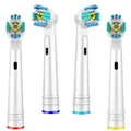 Testine di ricambio 4 pezzi per testine spazzolino oral-b testine spazzolino elettrico Advance