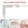 Guida per la copertina del libro 5 in 1 strumento per la creazione di copertine rigide per libri in