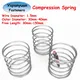 Yiqianyuan 2 pezzi diametro filo 1,5 mm molla di compressione di grande diametro in acciaio inossidabile SUS304 diametro esterno = 30 mm-40 mm lunghezza libera 30 mm-150 mm