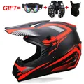 Casco moto per uomo Capacete casco fuoristrada bicicletta Downhill casco Karting Cross Helmet guanto