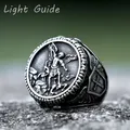 2022 nuovi anelli da uomo in acciaio inossidabile 316L god knight dragon slayer saint george ring