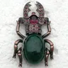Spille a forma di scarabeo con strass viola moda C2013 D3