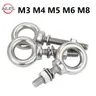 M3 M4 M5 M6 M8 bulloni ad anello con rondella dado Set di guanti bulloni estesi in acciaio