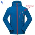 Personalizza il LOGO Sci Esterno Abbigliamento Trekking Pesca Caldo Pile Uomini Giacca Softshell