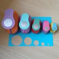 1 pz 3 "2" 1.5 "1" Cerchio Rotondo Taglierina di Carta Artigianale Scrapbooking Scuola Puncher EVA Perforatrice