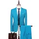 Abiti da sposa da uomo Abiti da sposo Abiti da cerimonia solidi Set di abiti Giacche + Pantaloni Abiti da 2 pezzi Abiti da uomo Solid Business Fit Taglia 6XL